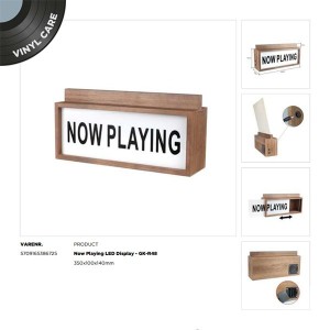 Pantalla LED "Now Playing"