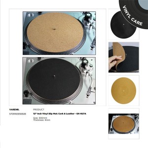Disc Patinador (Slipmat) de suro i pell de 12" antiestàtic